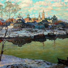 Схема вышивки «река»