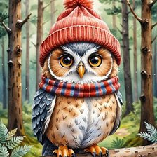 Схема вышивки «птицы»