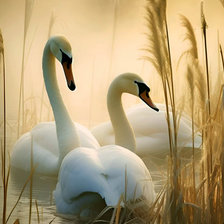 Схема вышивки «на озере»