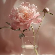 Схема вышивки «Пион в вазе»