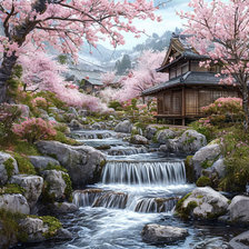 Схема вышивки «Сакура»