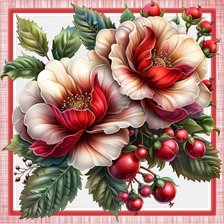 Схема вышивки «цветы»