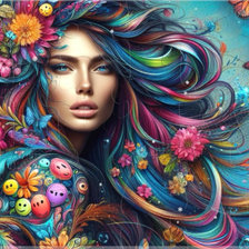 Схема вышивки «Дева»