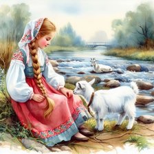 Схема вышивки «Русская красота»