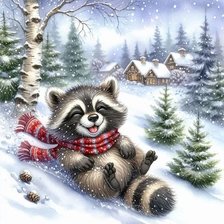 Схема вышивки «зима»