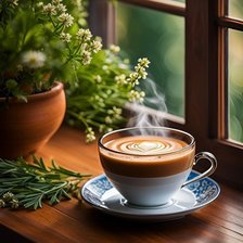 Схема вышивки «Кофе☕»