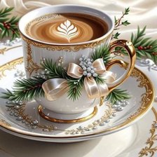 Схема вышивки «Праздничный кофе»