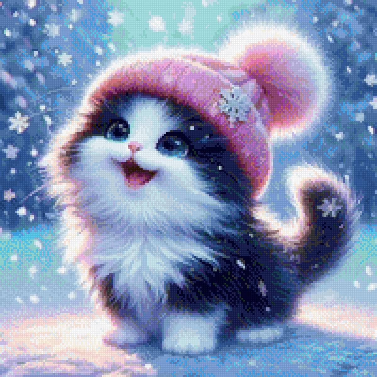 Кот - зима, кот - предпросмотр