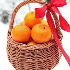 Схема вышивки «Кардина с фруктами»