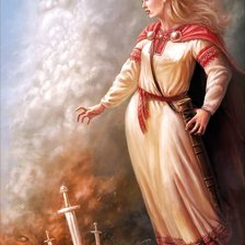 Схема вышивки «Богатыри, воины.»