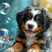 Схема вышивки «Бернский зенненхунд»