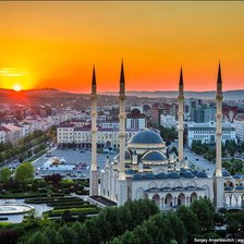 Схема вышивки «Мечеть "Сердце Чечни"»