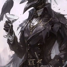 Схема вышивки «Чумной доктор»