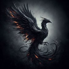 Схема вышивки «Пепельная птица»