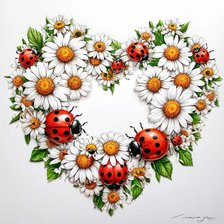 Схема вышивки «ромашки»