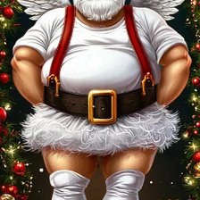 Схема вышивки «санта»