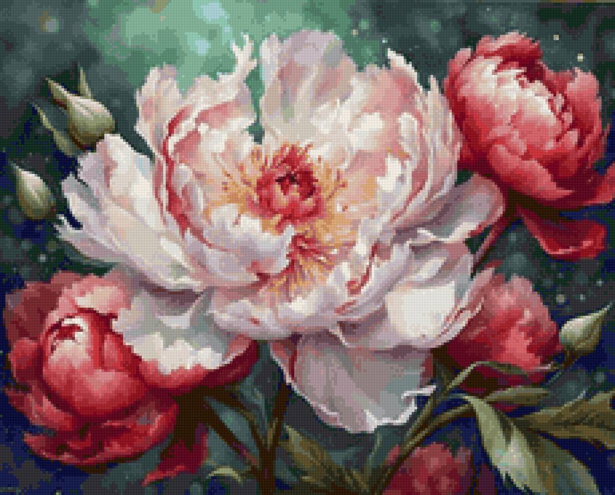 Пионы - предпросмотр