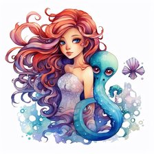 Схема вышивки «Морская дева»