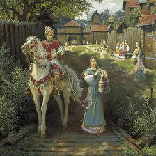 Схема вышивки «Русская жизнь»