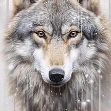 Схема вышивки «Волк»