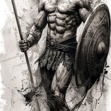 Схема вышивки «Спартак, Гладиатор»