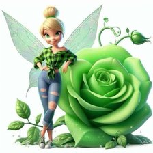 Фея и роза