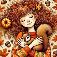 Схема вышивки «девочка»