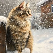 Схема вышивки «Зима»