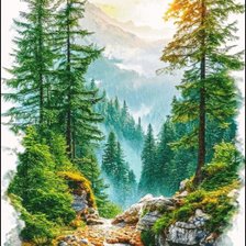 Схема вышивки «Даль»