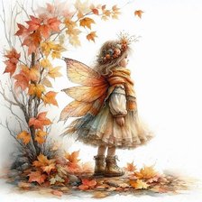 Схема вышивки «Fall Fairy»