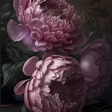 Схема вышивки «Пионы»