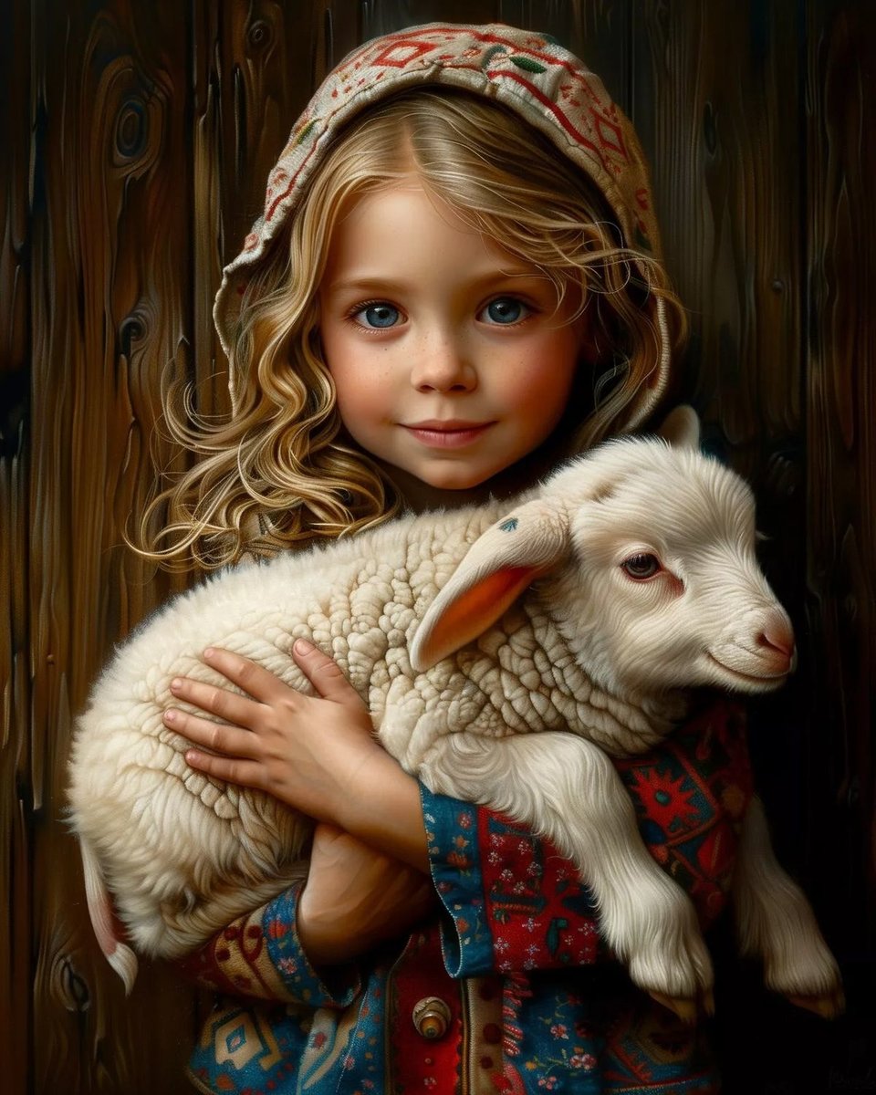 Child with Lamb - оригинал
