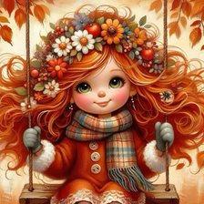 Схема вышивки «девочка»