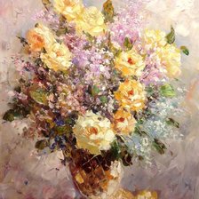 Схема вышивки «цветы»