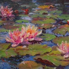 Схема вышивки «лилии»