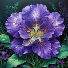 Схема вышивки «цветы»