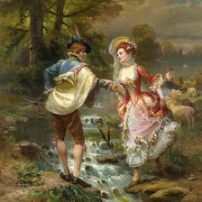 Схема вышивки «у ручья»