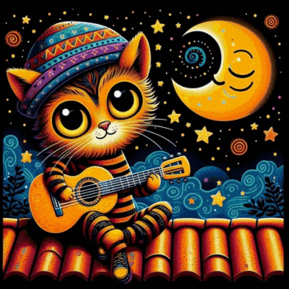 кот - рисунок - предпросмотр