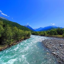 Схема вышивки «Горная река»