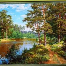 Схема вышивки «Летний лес»