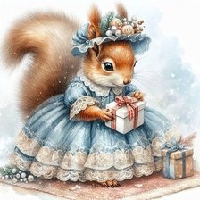 Схема вышивки «Белка»