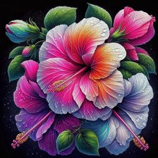 Схема вышивки «цветы»