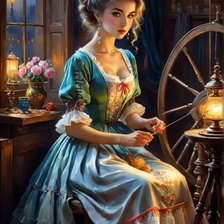 Схема вышивки «Dziewczyna»