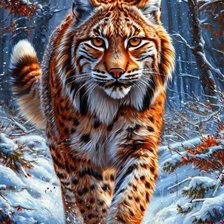 Схема вышивки «Хозяйка леса»