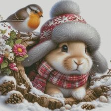 Зайчик зимой