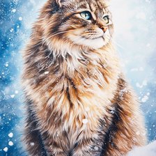 Схема вышивки «Снег-снежок»