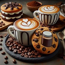 Схема вышивки «Кофе и мафины»