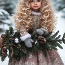 Схема вышивки «Девочка»