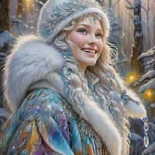 Схема вышивки «Снегурочка»