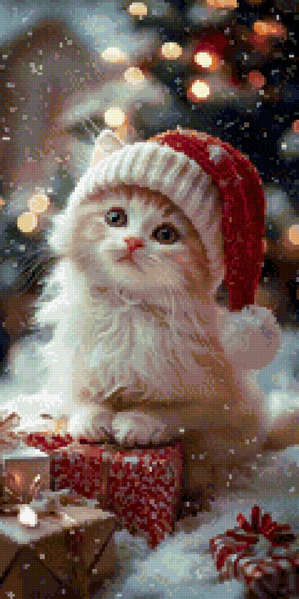 Котик - зима, котик, животные - предпросмотр